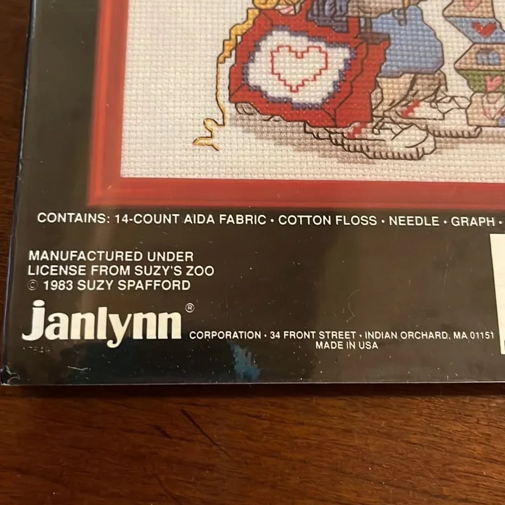 Janlynn Suzys Zoo Counted Cross Stitch Kit w/ Frame Being A Grandmother …